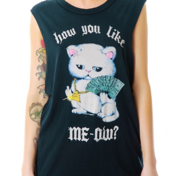 UNIF Other - UNIF Like Meow Muscle Tee